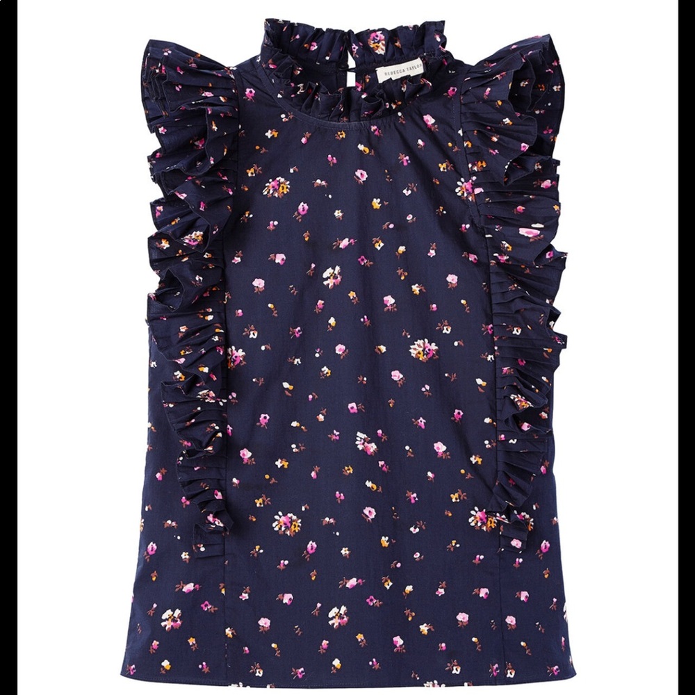 Rebecca Taylor La Vie meadow floral cotton top 10.